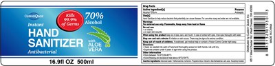 Image Of Label (Custom Quest Instant Hand Sanitizer 500 mL 70)